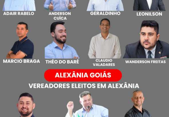 Vereadores eleitos em Alexânia 2024